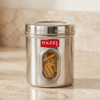 Steel Storage Container with Airtight Lid, Transparent, 1700 ML