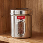 Steel Storage Container with Airtight Lid, Transparent, 1700 ML