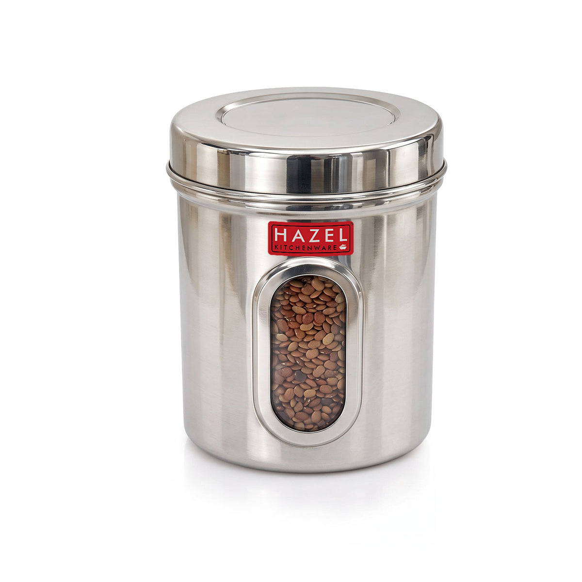 Steel Storage Container with Airtight Lid, Transparent, 1700 ML