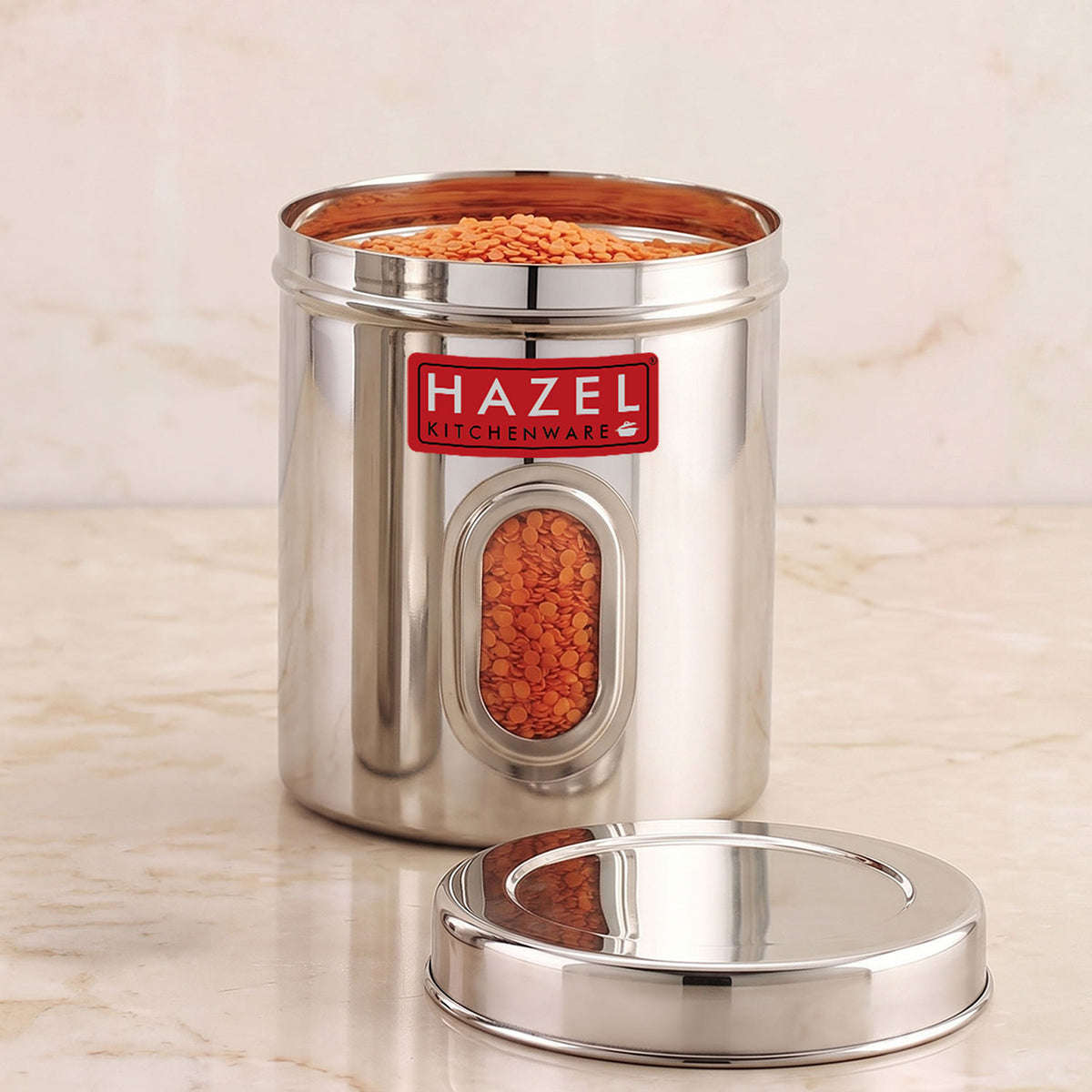 Airtight Stainless Steel Storage Containers with Transparent Window