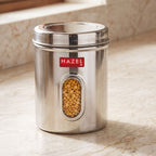 Steel Storage Container with Airtight Lid, Transparent, 2850 ML