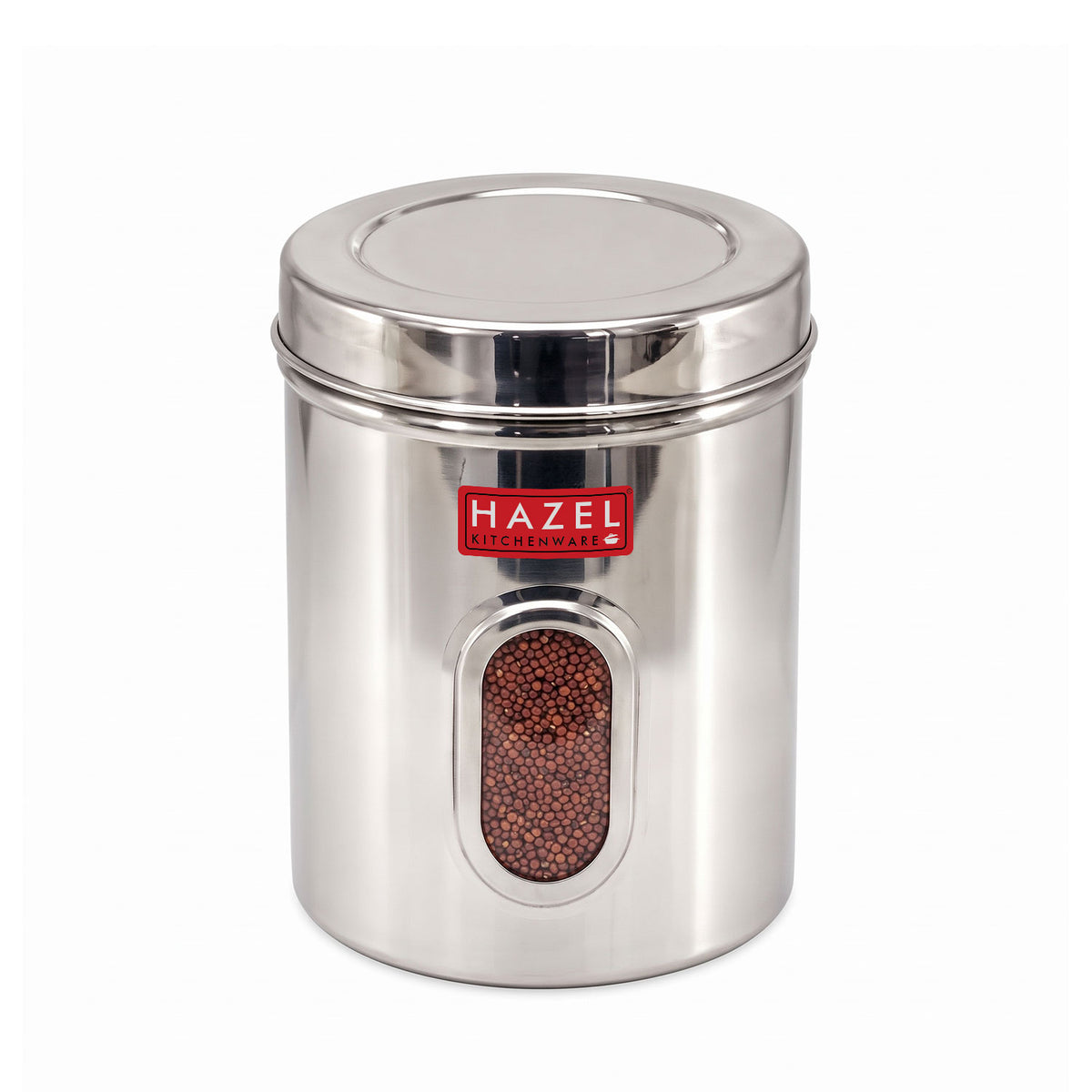 Steel Storage Container with Airtight Lid, Transparent, 2850 ML