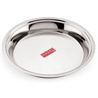 Stainless Steel Atta Parat 29 cm, 2L Dough Kneading Plate for Roti & Puri
