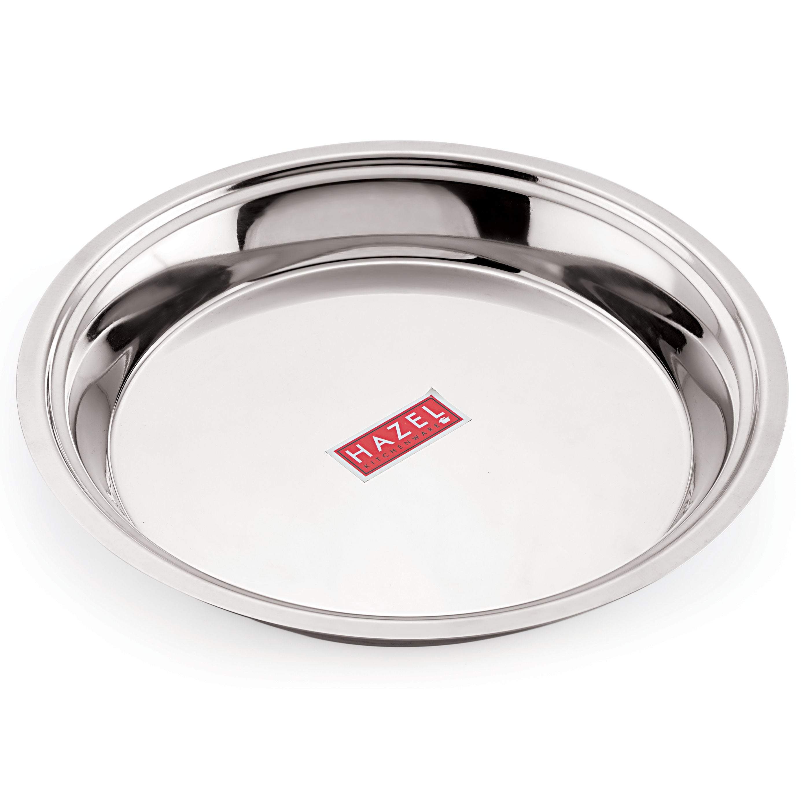 Stainless Steel Atta Parat 29 cm, 2L Dough Kneading Plate for Roti & Puri