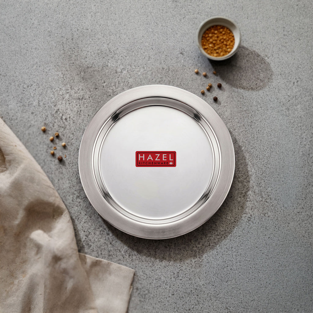 Stainless Steel Lid for Kadhai, Urli, Tope Cover, 16.9 Cm