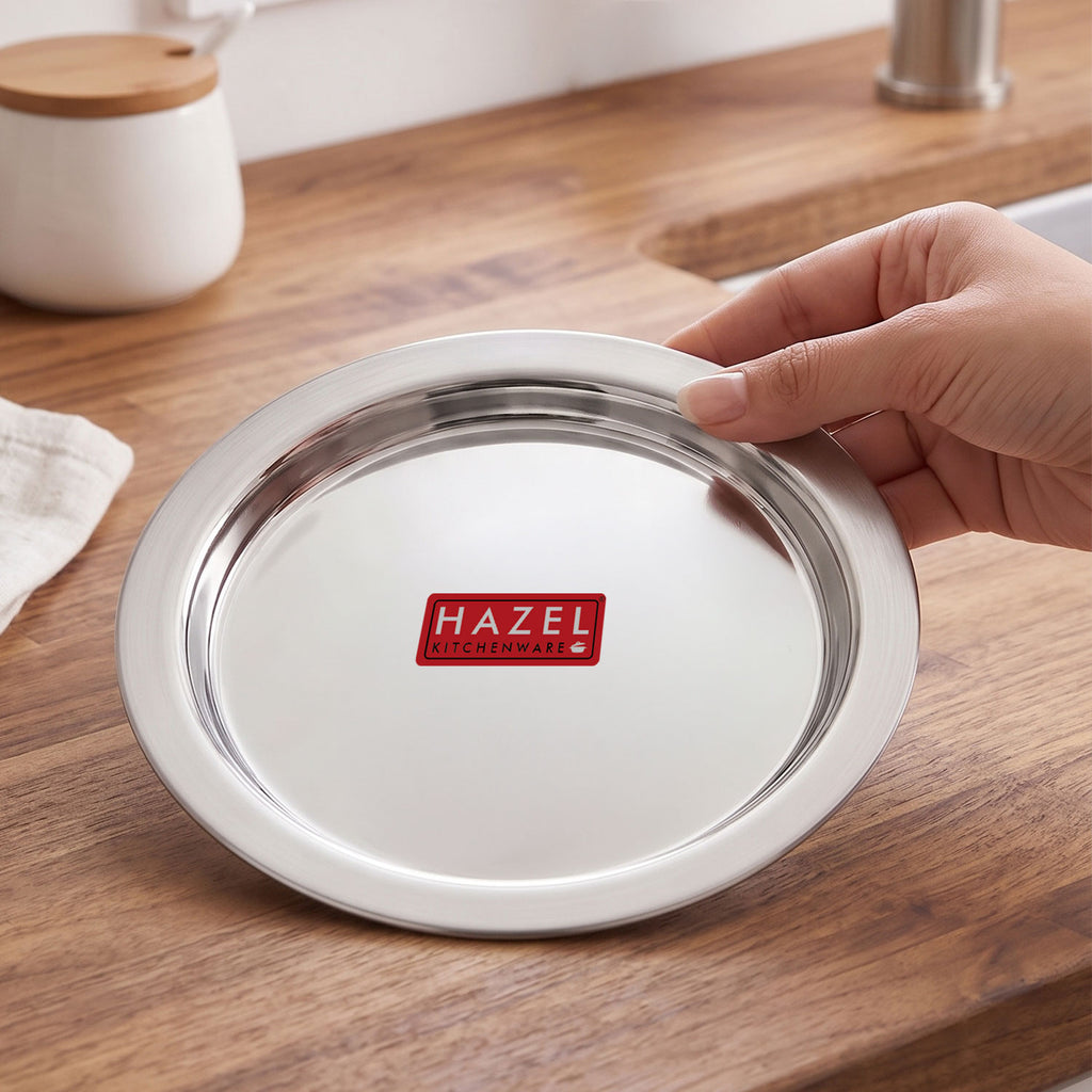 Stainless Steel Lid for Kadhai, Urli, Tope Cover, 20.8 Cm