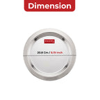 Stainless Steel Lid for Kadhai, Urli, Tope Cover, 20.8 Cm