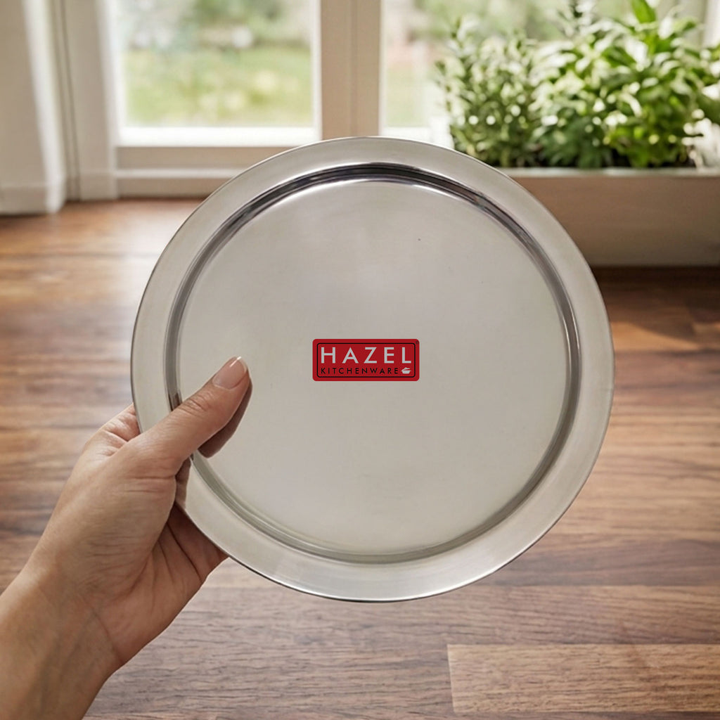 Stainless Steel Lid for Kadhai, Urli, Tope Cover, 21.9 Cm