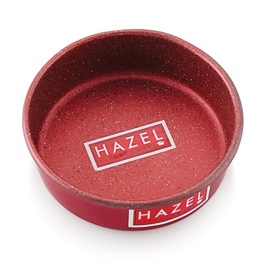 Aluminium Non Stick Cake Mould, Round Baking Tin, 6 Inch, Red