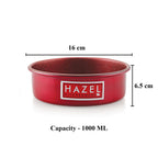 Aluminium Non Stick Cake Mould, Round Baking Tin, 6 Inch, Red