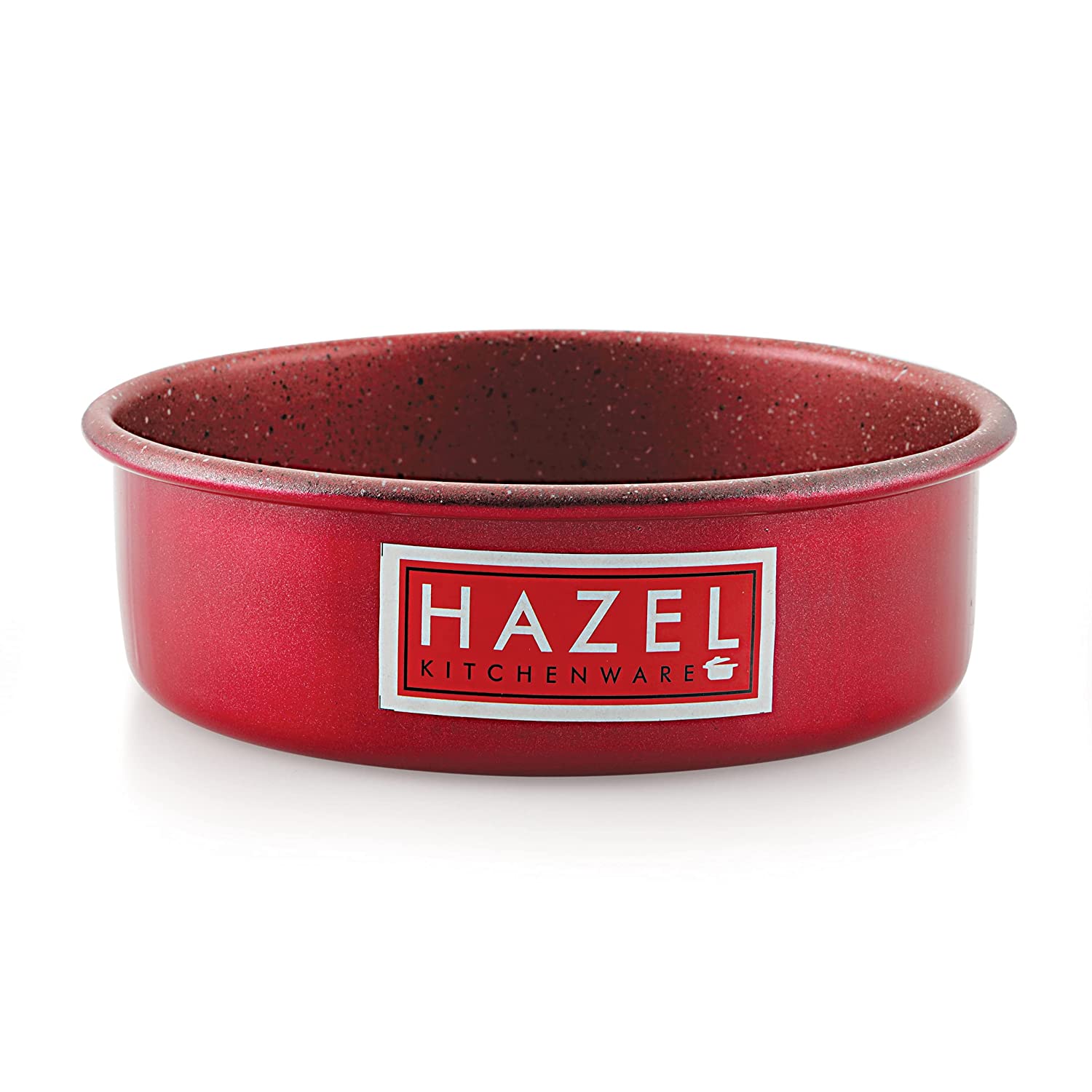Aluminium Non Stick Cake Mould, Round Baking Tin, 6 Inch, Red