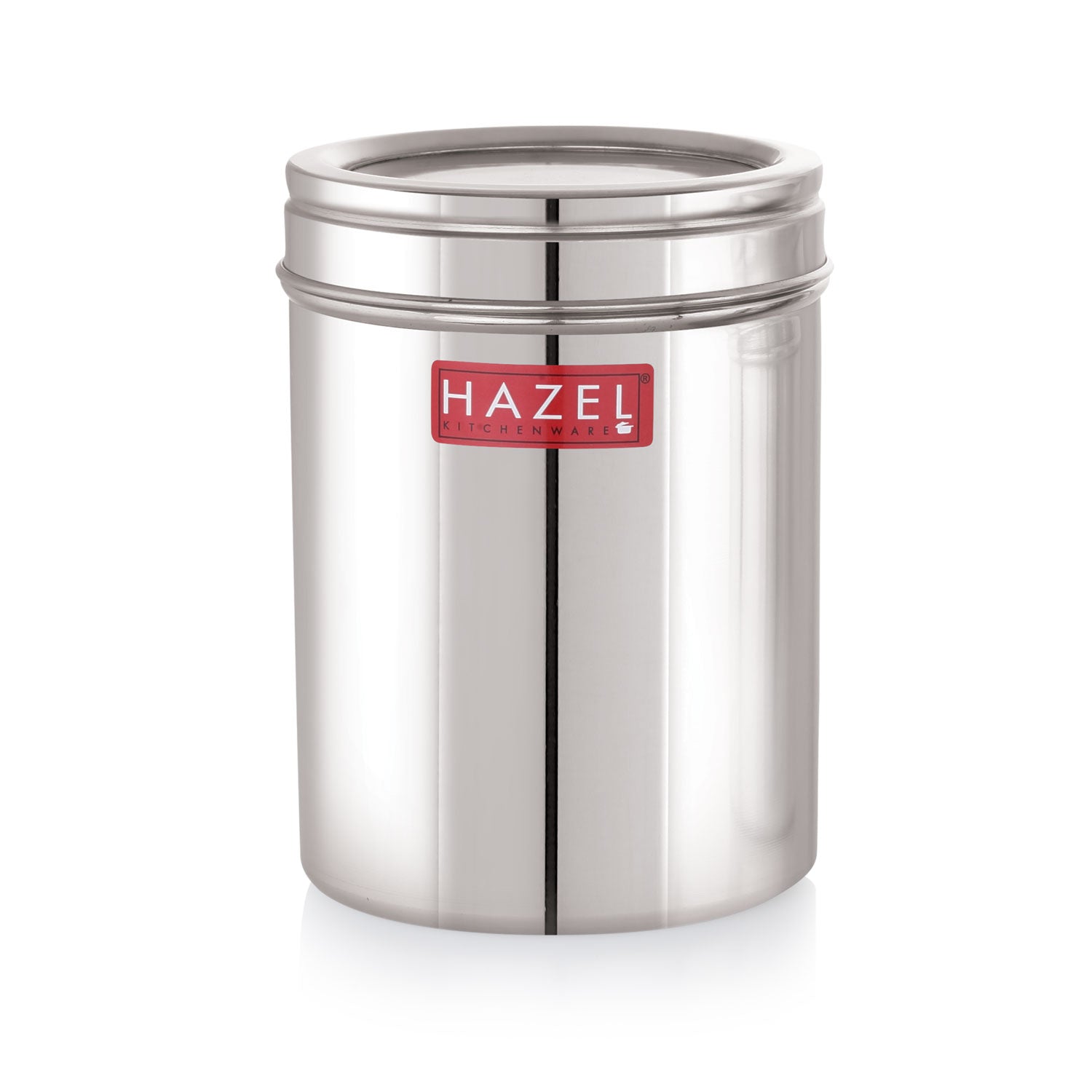 Stainless Steel Container with Transparent Lid, 1500 ml, Matt Finish Kitchen Storage Jar