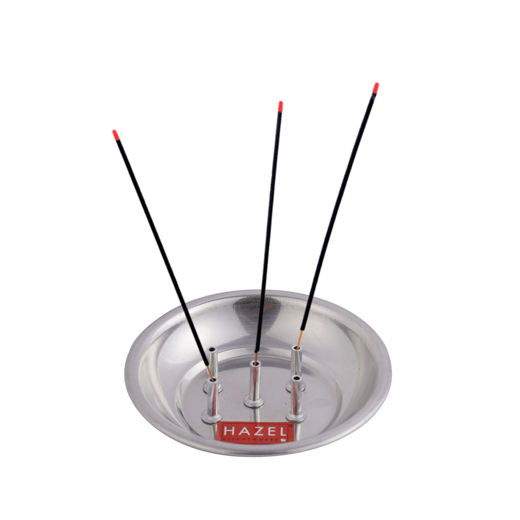 Agarbatti Stand with Ash Catcher With 5 Holes, (11 x 2 cm)