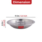 Agarbatti Stand with Ash Catcher With 5 Holes, (11 x 2 cm)