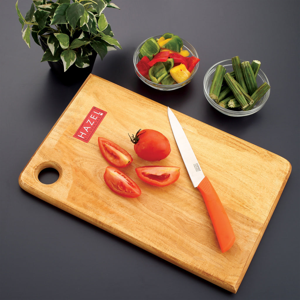Chopping Board Wooden For Kitchen, Reactangle Shape Vegetable Chopping Board, 11 Inch × 7 Inch