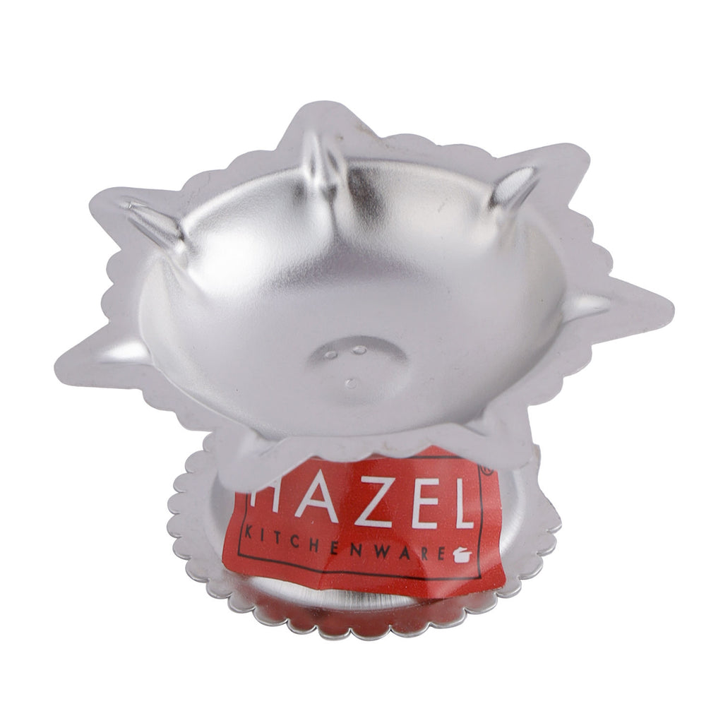 Stainless Steel 7 Wati Puja Diya, Saptawati Deepak, 5 x 3 cm