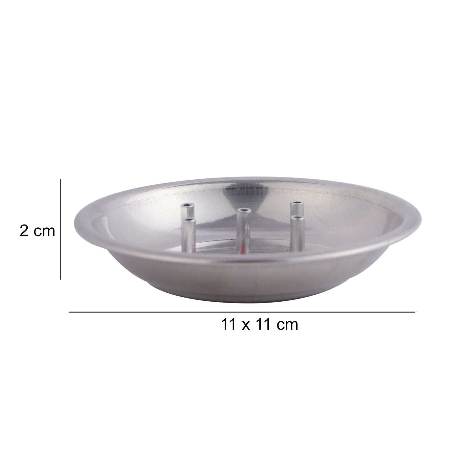 Agarbatti Stand with Ash Catcher With 5 Holes, (11 x 2 cm)