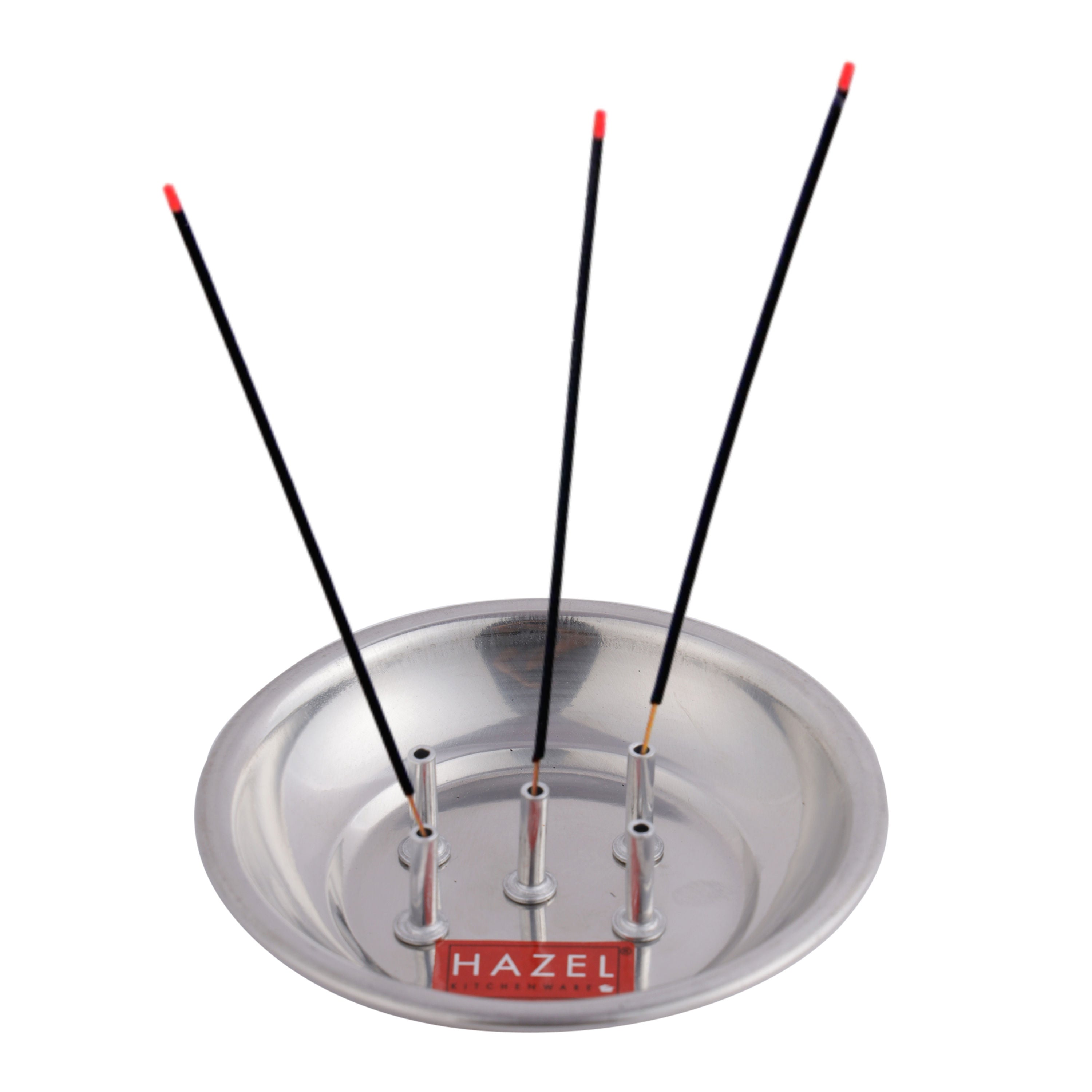 Agarbatti Stand with Ash Catcher With 5 Holes, (11 x 2 cm)