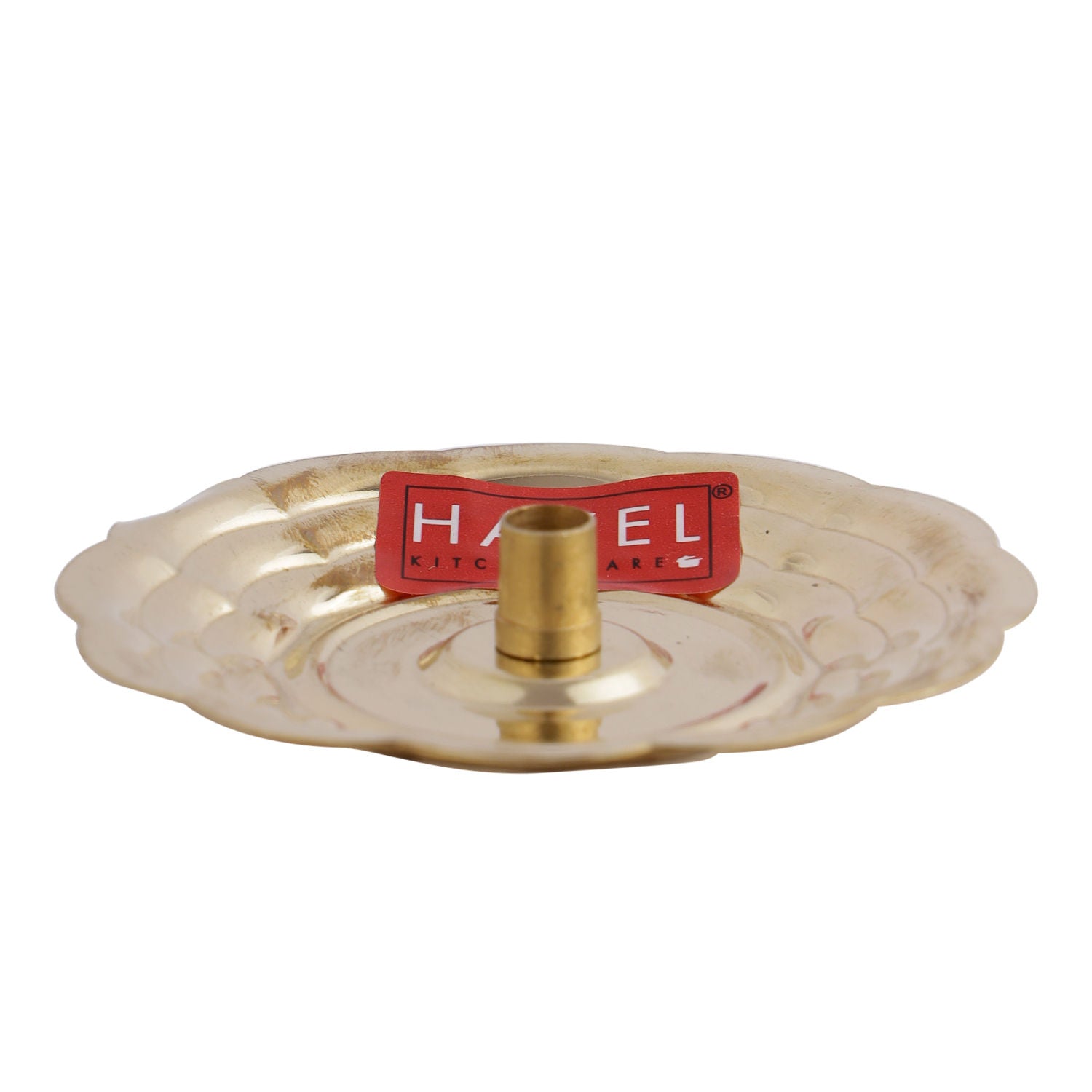 Brass Dhoop Stand for Puja, Incense Stick Holder with Ash Catcher, 8 cm