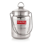 Stainless Steel Multipurpose Oil Ghee Milk Container, 5000 ml, Silver