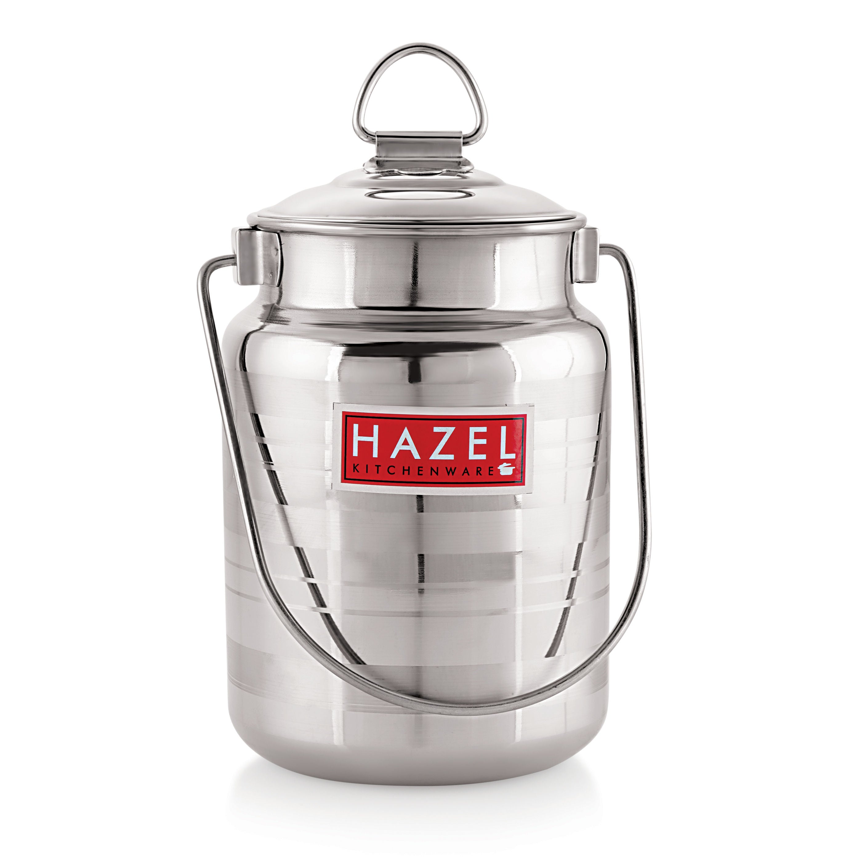 Stainless Steel Multipurpose Oil Ghee Milk Container, 5000 ml, Silver