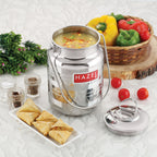 Stainless Steel Multipurpose Oil Ghee Milk Container, 5000 ml, Silver