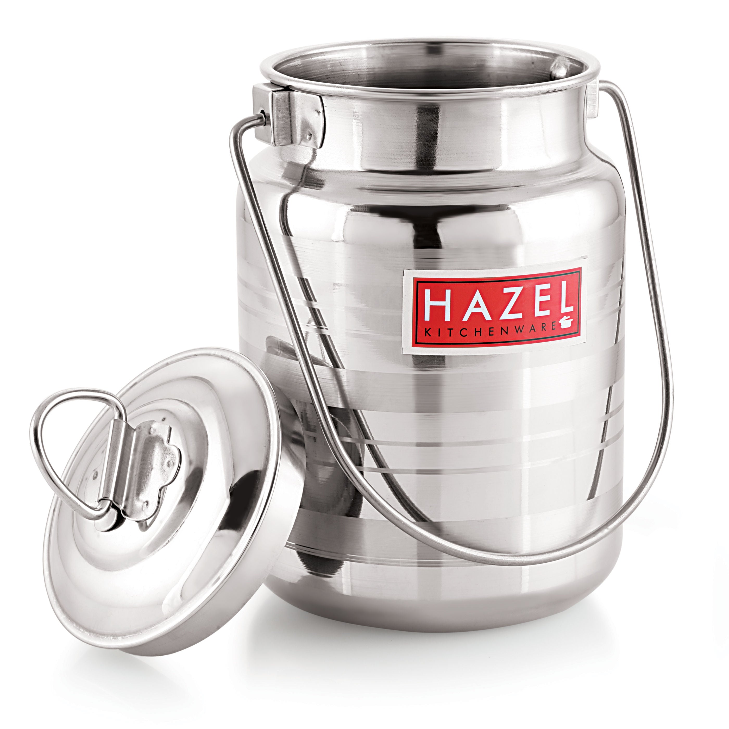 Stainless Steel Multipurpose Oil Ghee Milk Container, 5000 ml, Silver