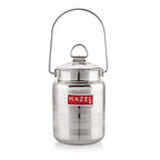 Stainless Steel Multipurpose Oil Ghee Milk Container, 5000 ml, Silver