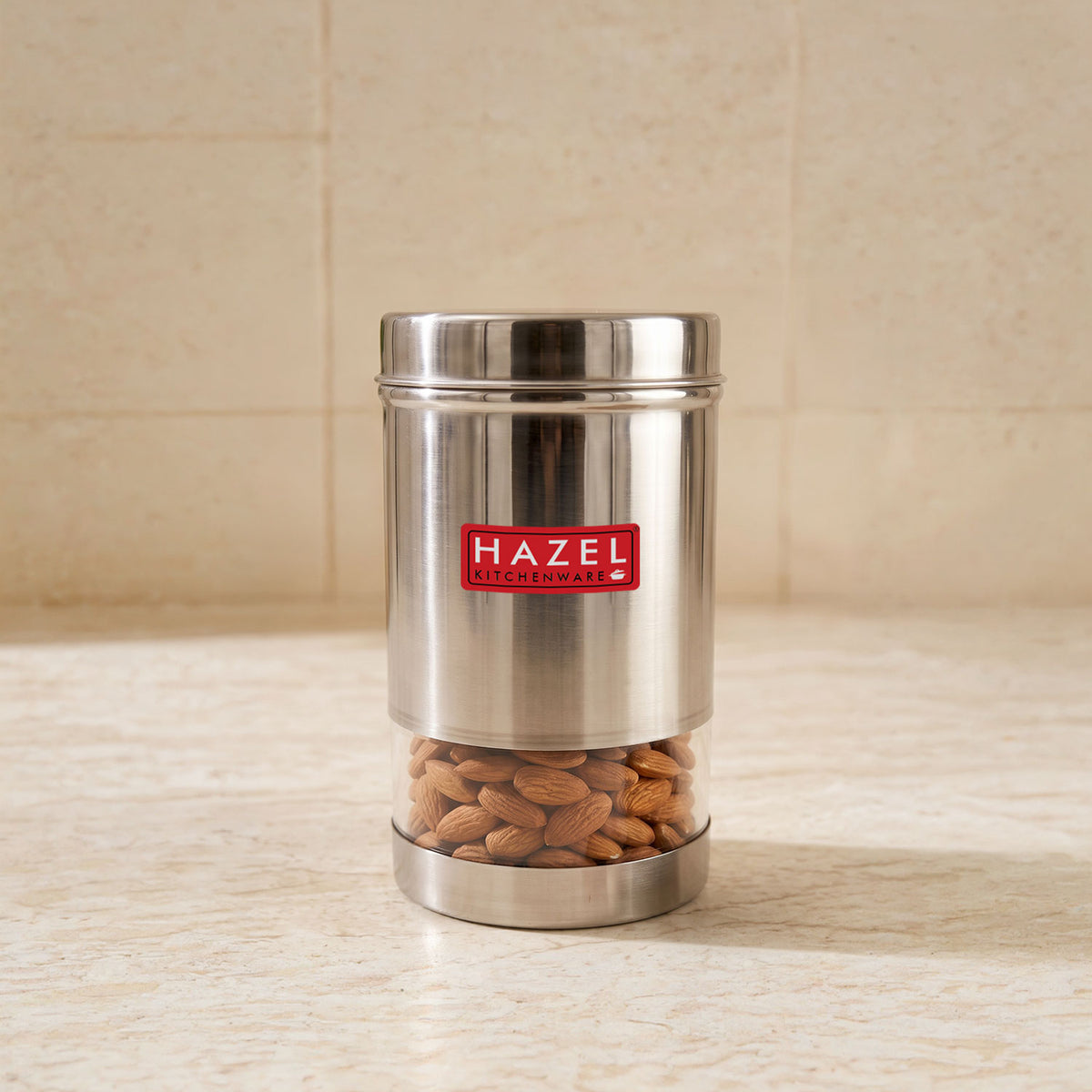 Stainless Steel Airtight Storage Container, See-Through, 400 ML
