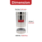 Stainless Steel Airtight Storage Container, See-Through, 400 ML