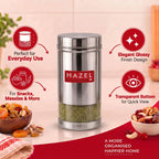Stainless Steel Airtight Storage Container, See-Through, 400 ML