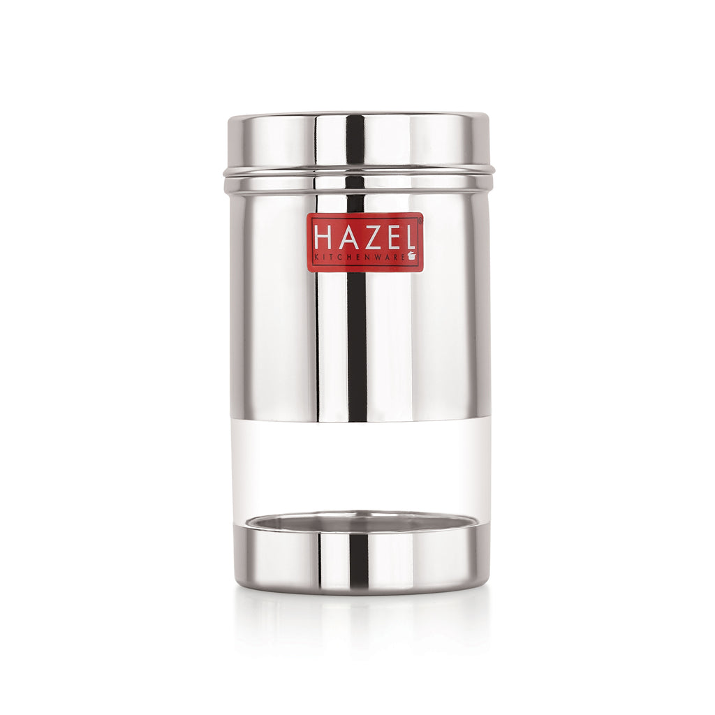 Stainless Steel Airtight Storage Container, See-Through, 400 ML