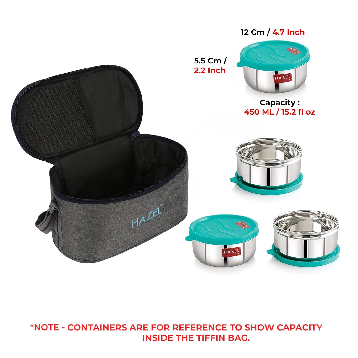 Flat Lunch Bag for Office Men & Women, Easy Clean Tiffin Carrier Bag