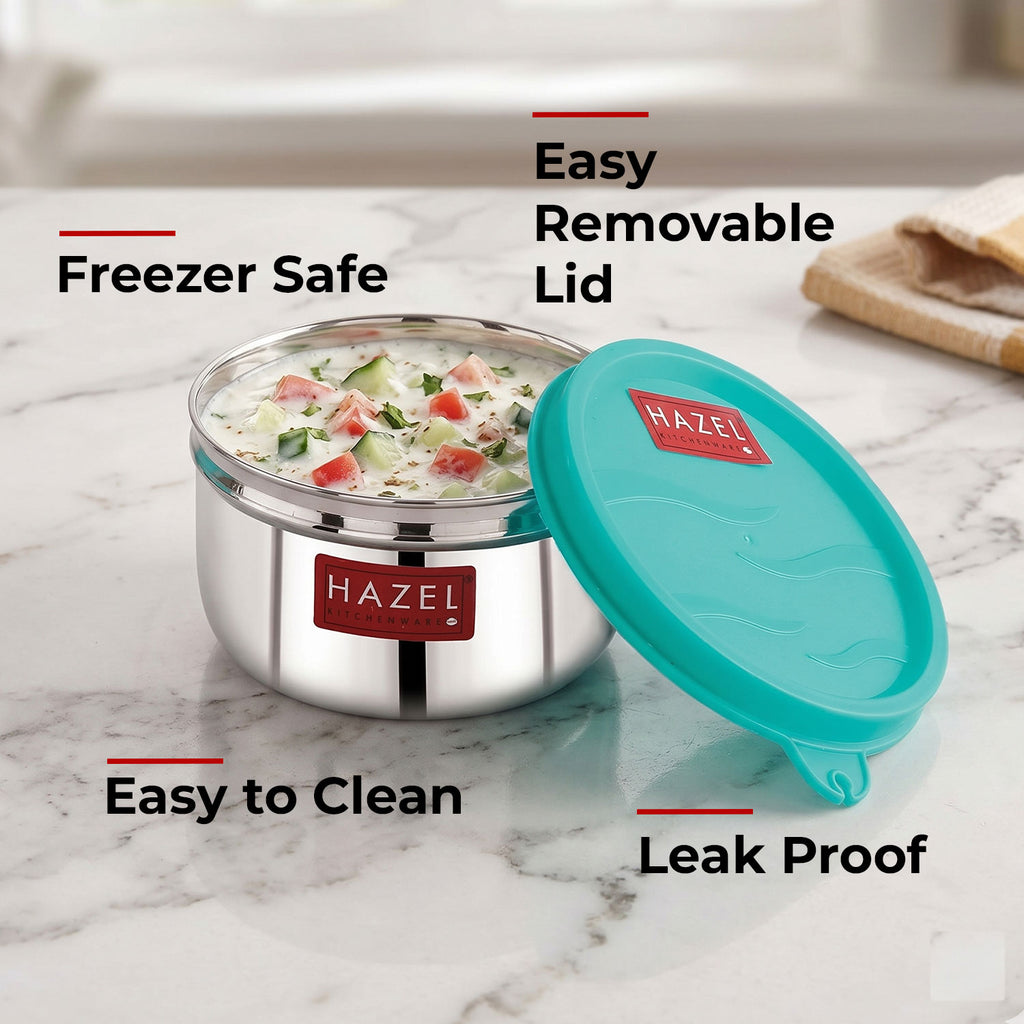 Stainless Steel Airtight Container – 250 ML | Fridge Organizer
