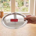 Stainless Steel Lid for Kadhai, Urli, Tope Cover, 24.7 Cm