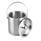 Stainless Steel Ice Bucket with Handle, Beer & Wine Chiller, 1100 ml