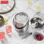 Stainless Steel Ice Bucket with Handle, Beer & Wine Chiller, 1100 ml