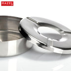 Stainless Steel Ashtray with Lid, Windproof Cigarette Ash Tray