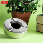 Stainless Steel Ashtray with Lid, Windproof Cigarette Ash Tray