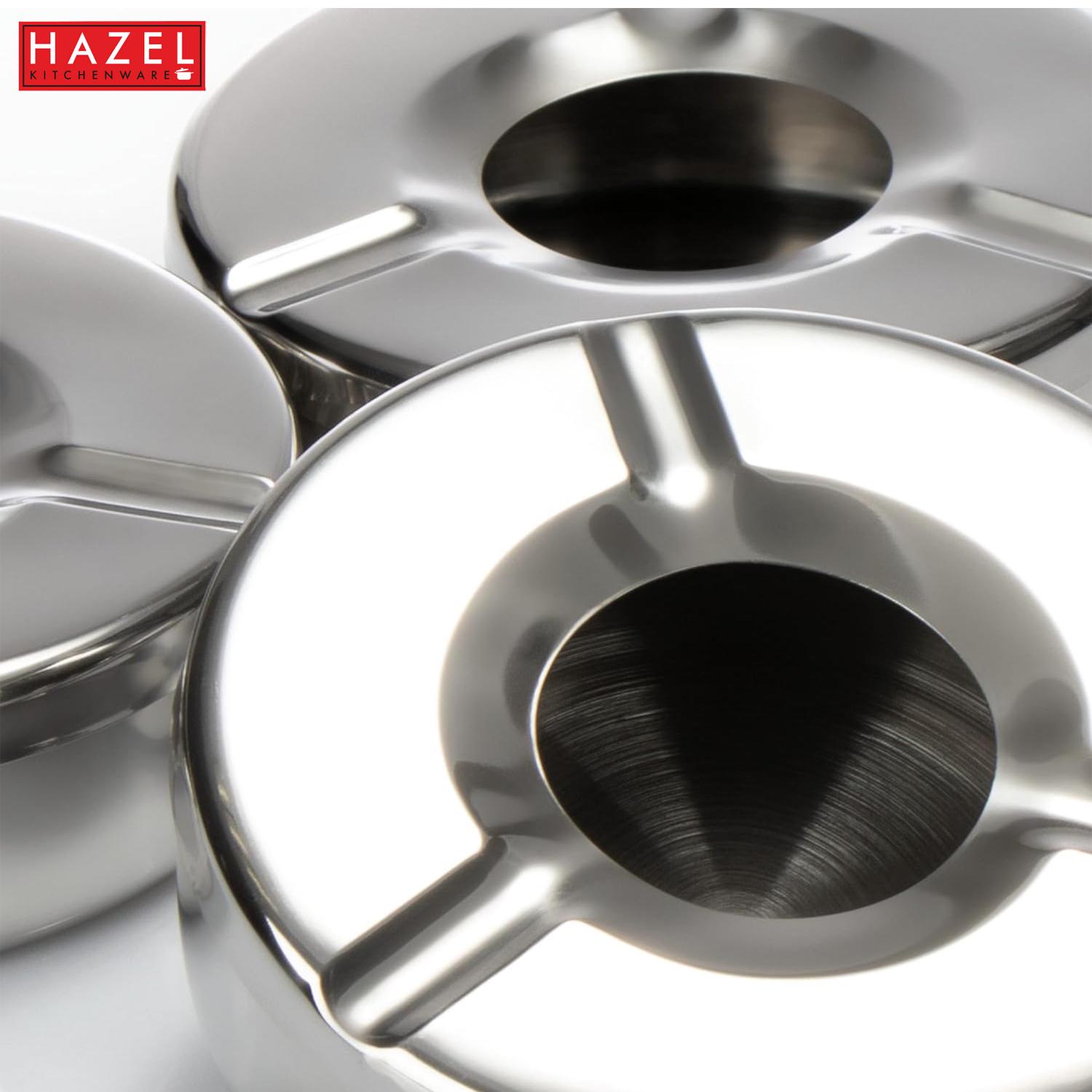 Stainless Steel Ashtray with Lid, Windproof Cigarette Ash Tray
