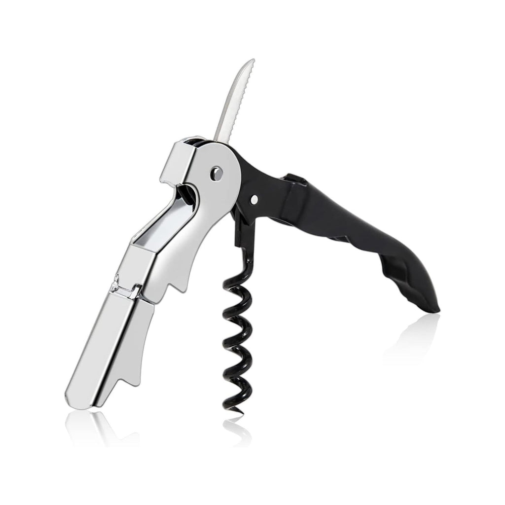 Stainless Steel Wine Bottle Opener, Opener for Wine Bottle with Handle, Silver