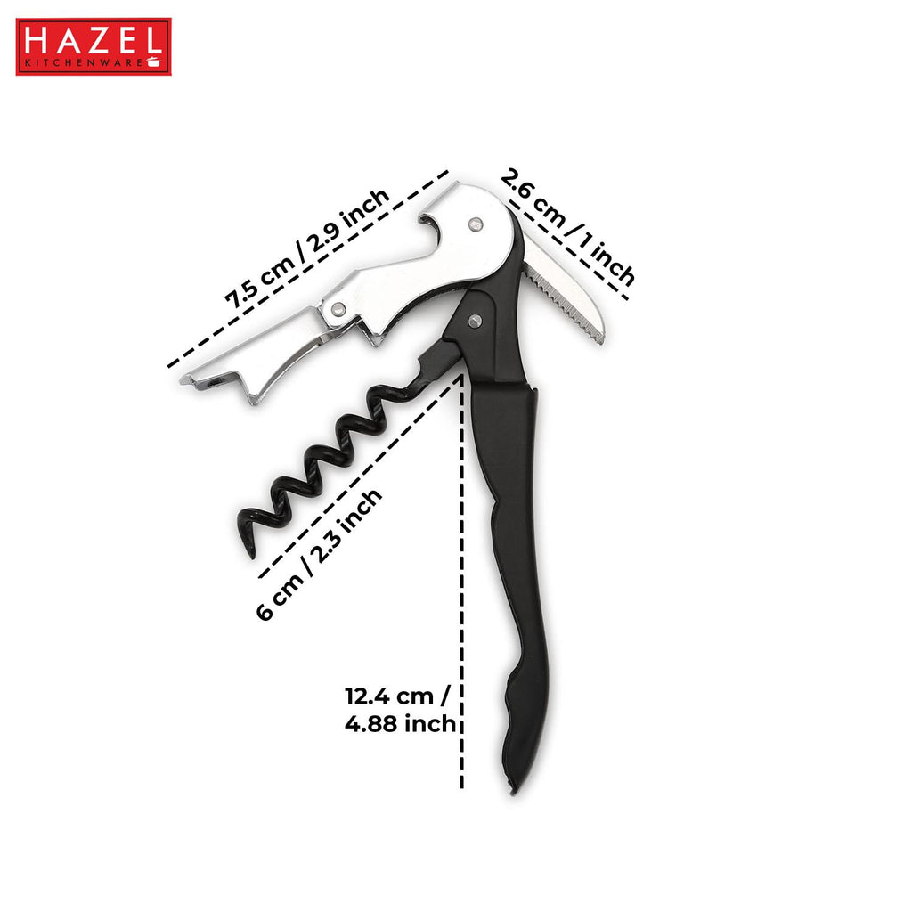 Stainless Steel Wine Bottle Opener, Opener for Wine Bottle with Handle, Silver
