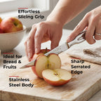 Stainless Steel Serrated Kitchen Knife