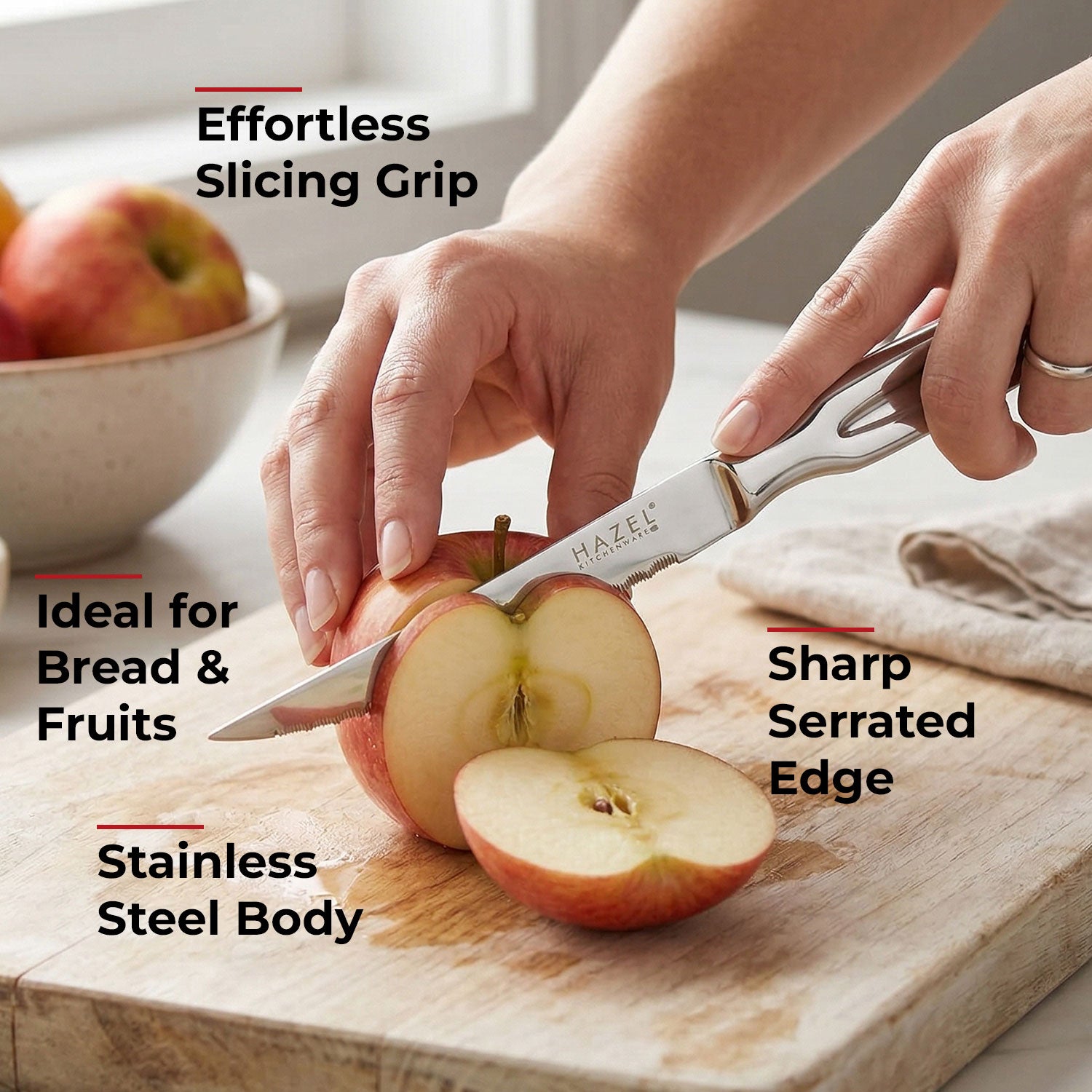 Stainless Steel Kitchen Knife, Easy Slice Cutter