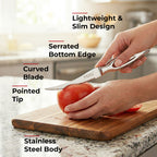 Stainless Steel Tomato Knife, Sharp Serrated Edges