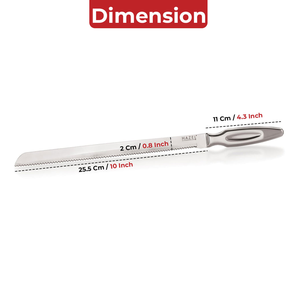 Stainless Steel Bread Knife Serrated