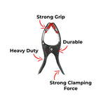 Stainless Steel Big Cloth Clip with Rubber Grip