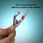 Steel Fish Cloth Clip with Rubber Grip – 1 Pc