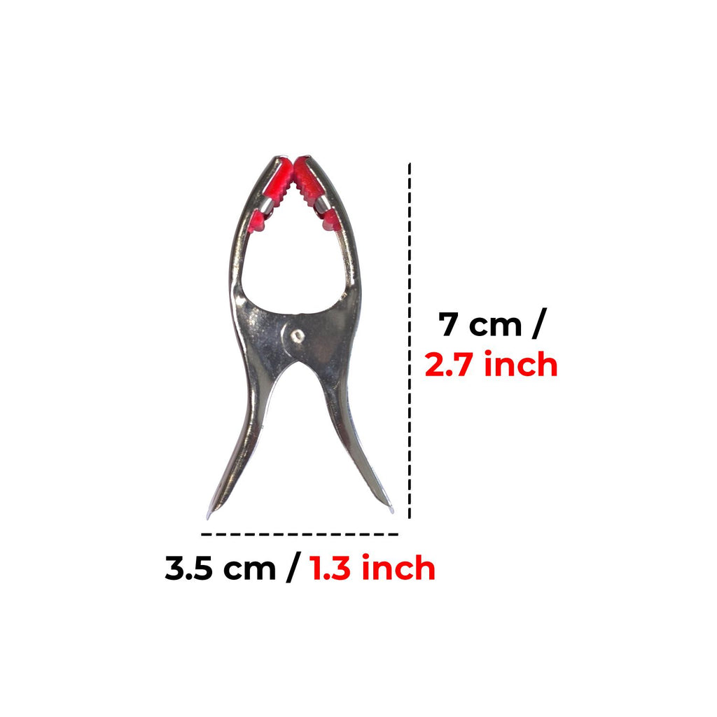 Steel Fish Cloth Clip with Rubber Grip – 1 Pc