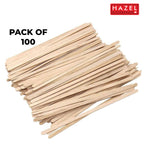Disposable Wooden Coffee Stirrer, Pack of 100
